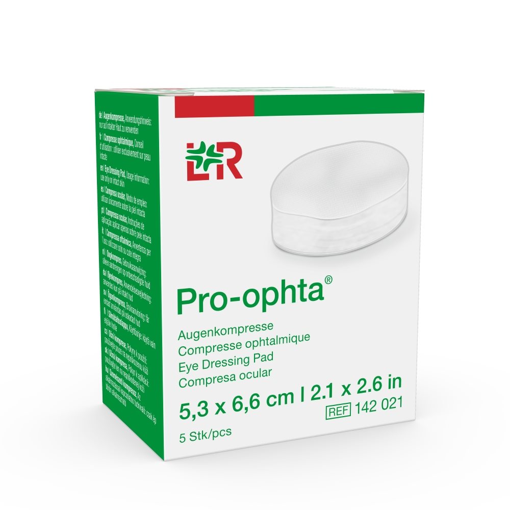 PRO-OPHTA Augenkompressen 5.3x6.6cm 50 Stk