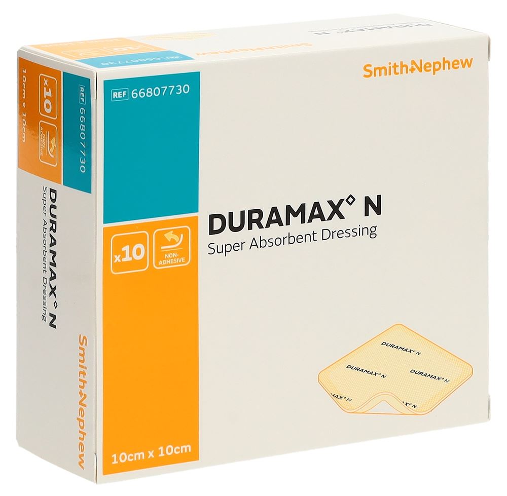 DURAMAX N Superabsorber 10x10cm Box 10 Stk