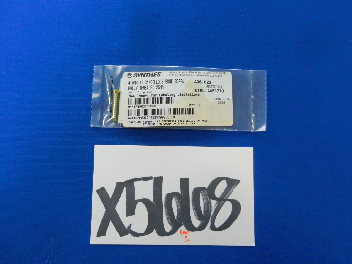 SCREW 6900508 VAS CANCELLOUS 3.5X8MM TI