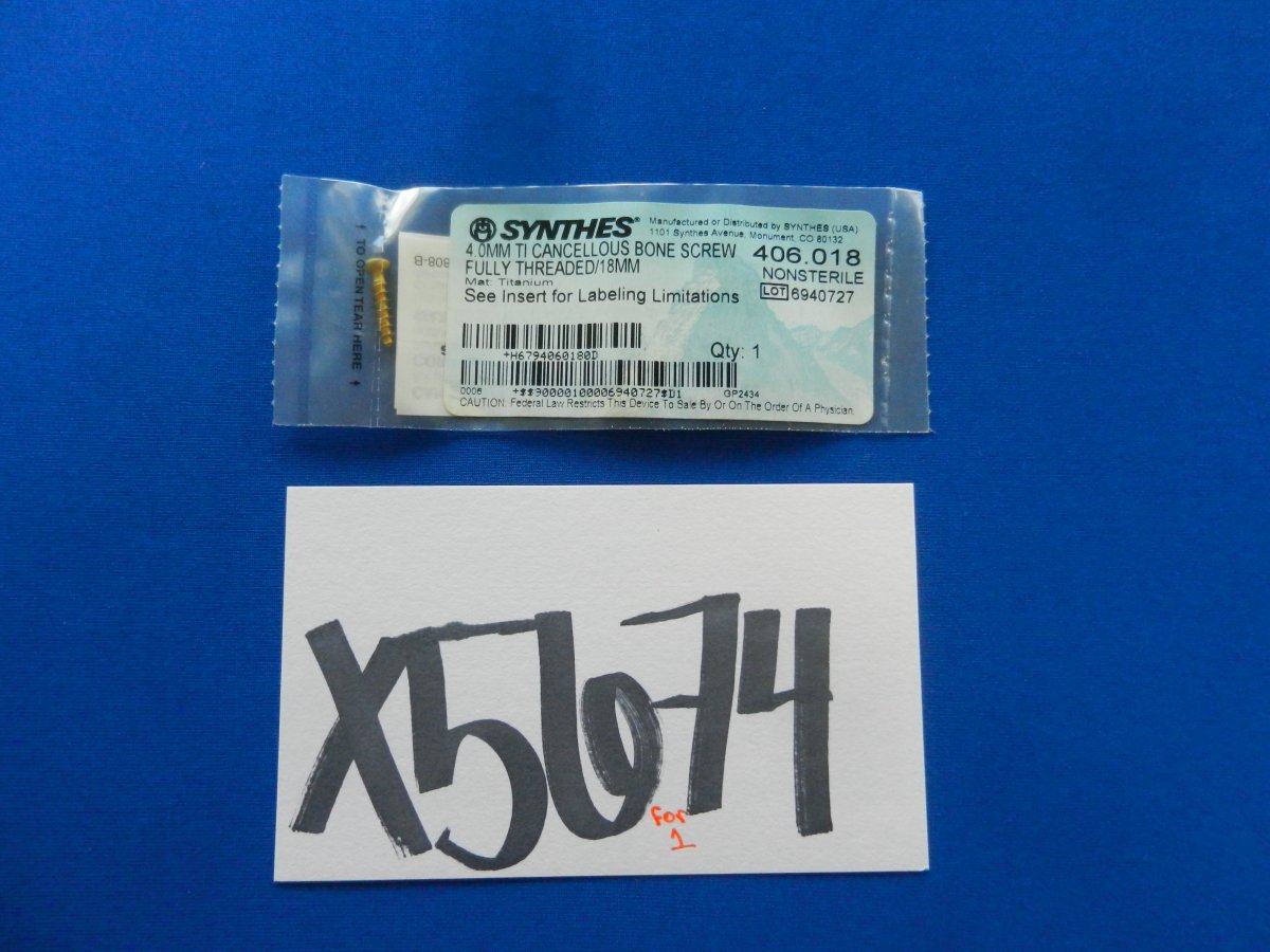SCREW 6900508 VAS CANCELLOUS 3.5X8MM TI