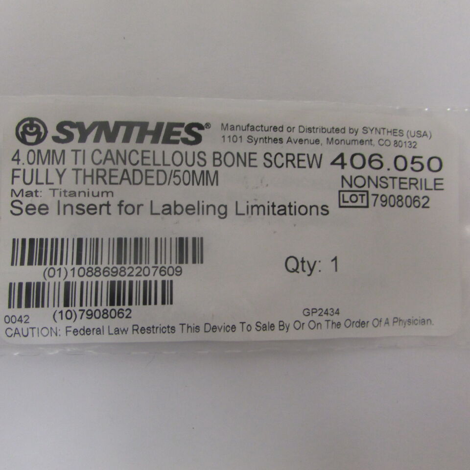 SCREW 6900510 VAS CANCELLOUS 3.5X10MM TI