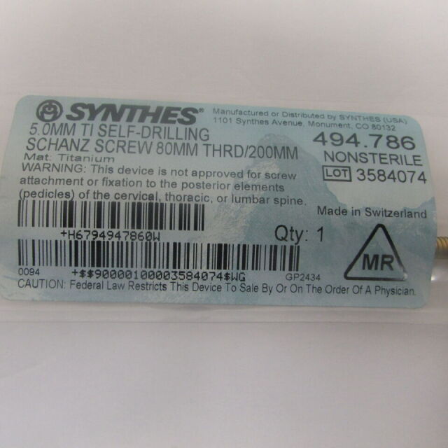 SCREW 8371535 TSR3D THRD 5.5X35MM TI