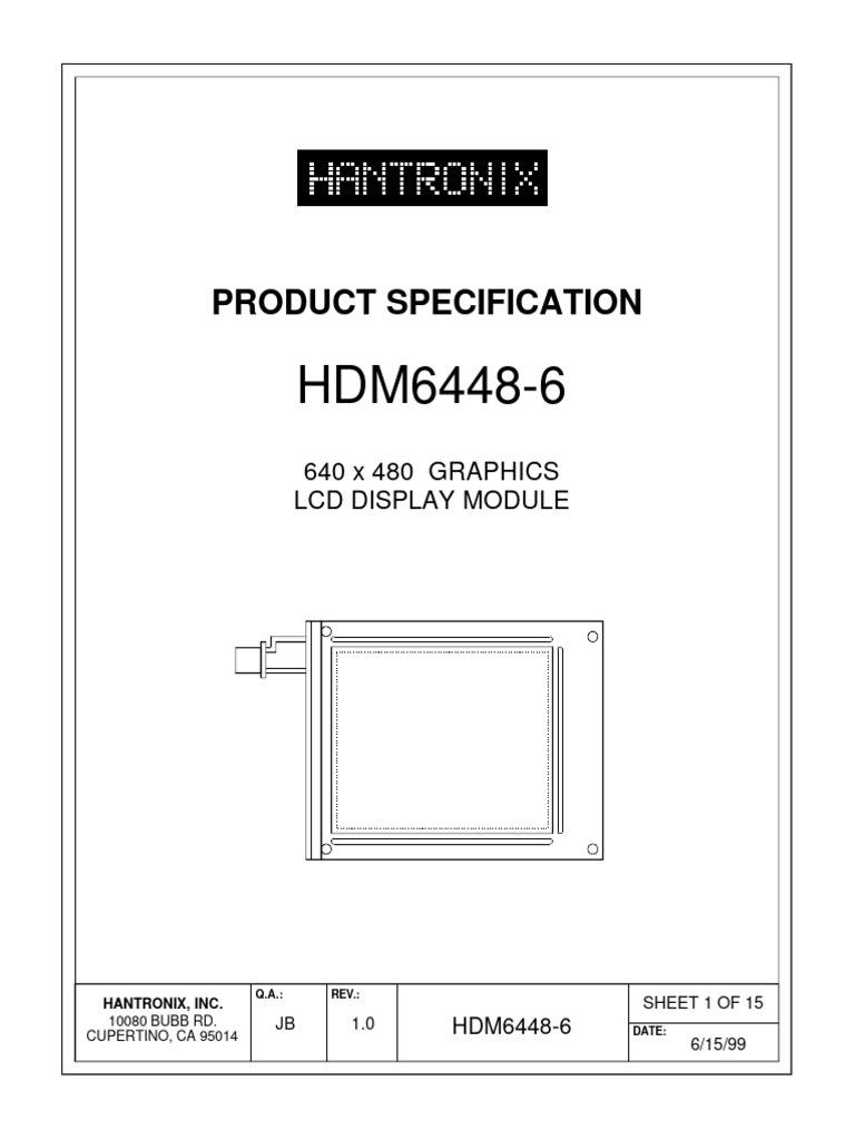 DISPLAY 67124 HANTRONIX HMS PLUS