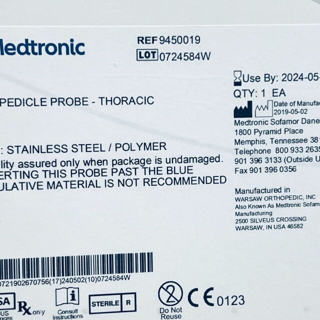 DISPOSABLE 9450019 NIM PED PROBE THORAC