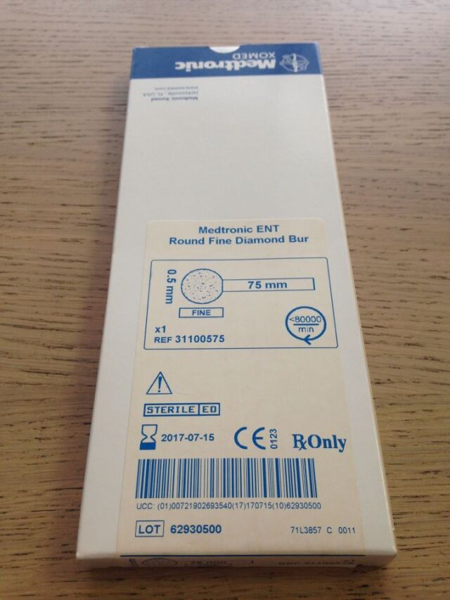 BUR 31100575 .5MM 75MM L ROUND FINE DIAM