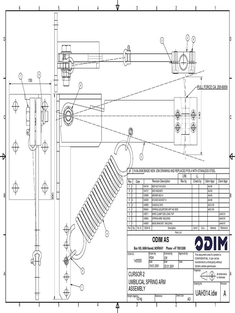 TREON SPRING ARM ASSEMBLY - REWORKED