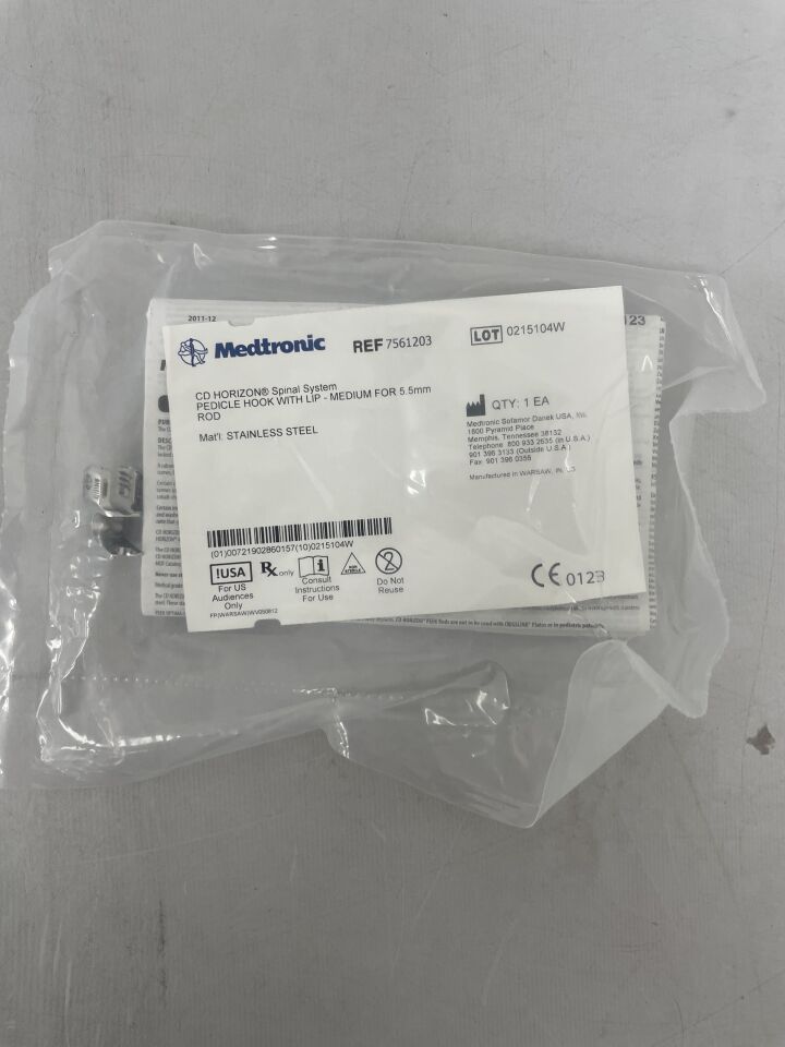 HOOK 7561203 PEDICLE WITH LIP MD SS