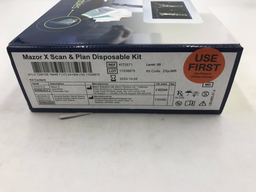 MAZOR X SCAN-PLAN DISPOSABLE KIT KIT0571
