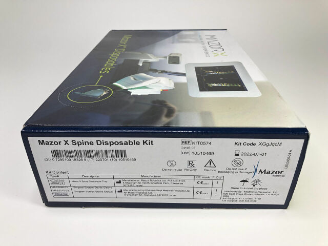 MAZOR X SPINE DISPOSABLE KIT KIT0574