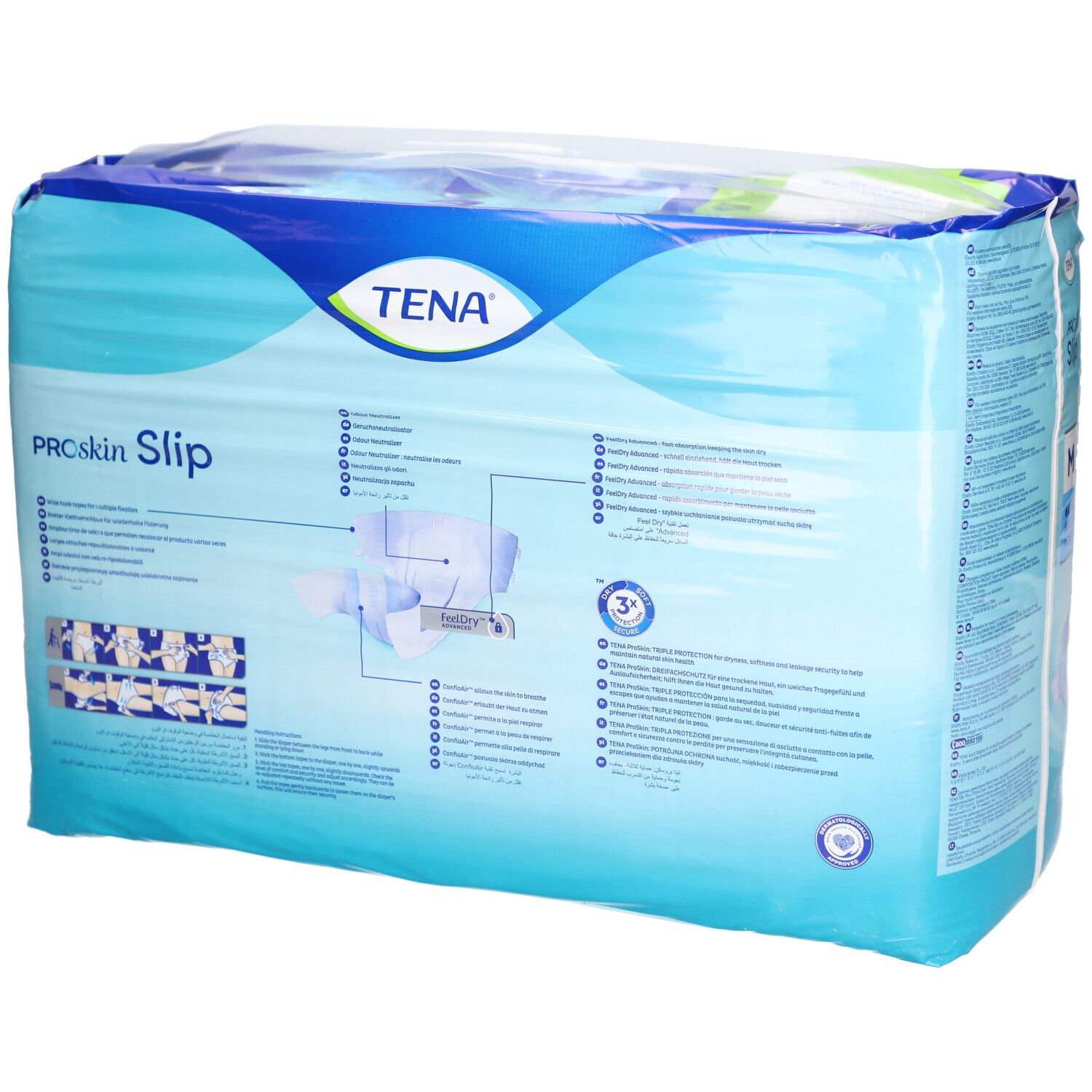 Einlage mit Klebelasche TENA Slip Plus blau (M)