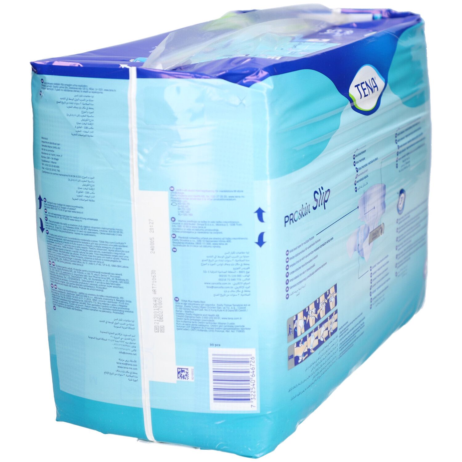 Einlage mit Klebelasche TENA Slip Plus blau (M)