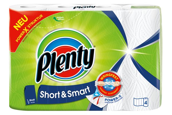 PLENTY Haushaltstücher Short&Smart 74 Blatt 4 Stk