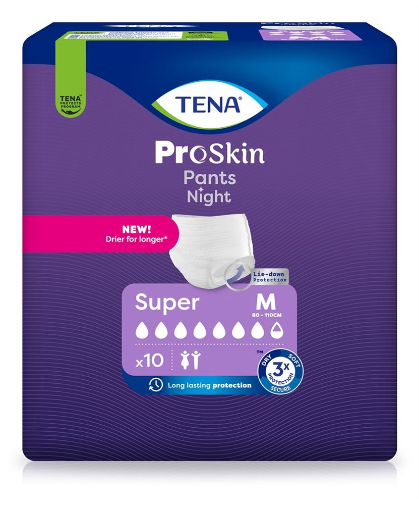 TENA Pants Night Super M 80-110cm 10 Stk