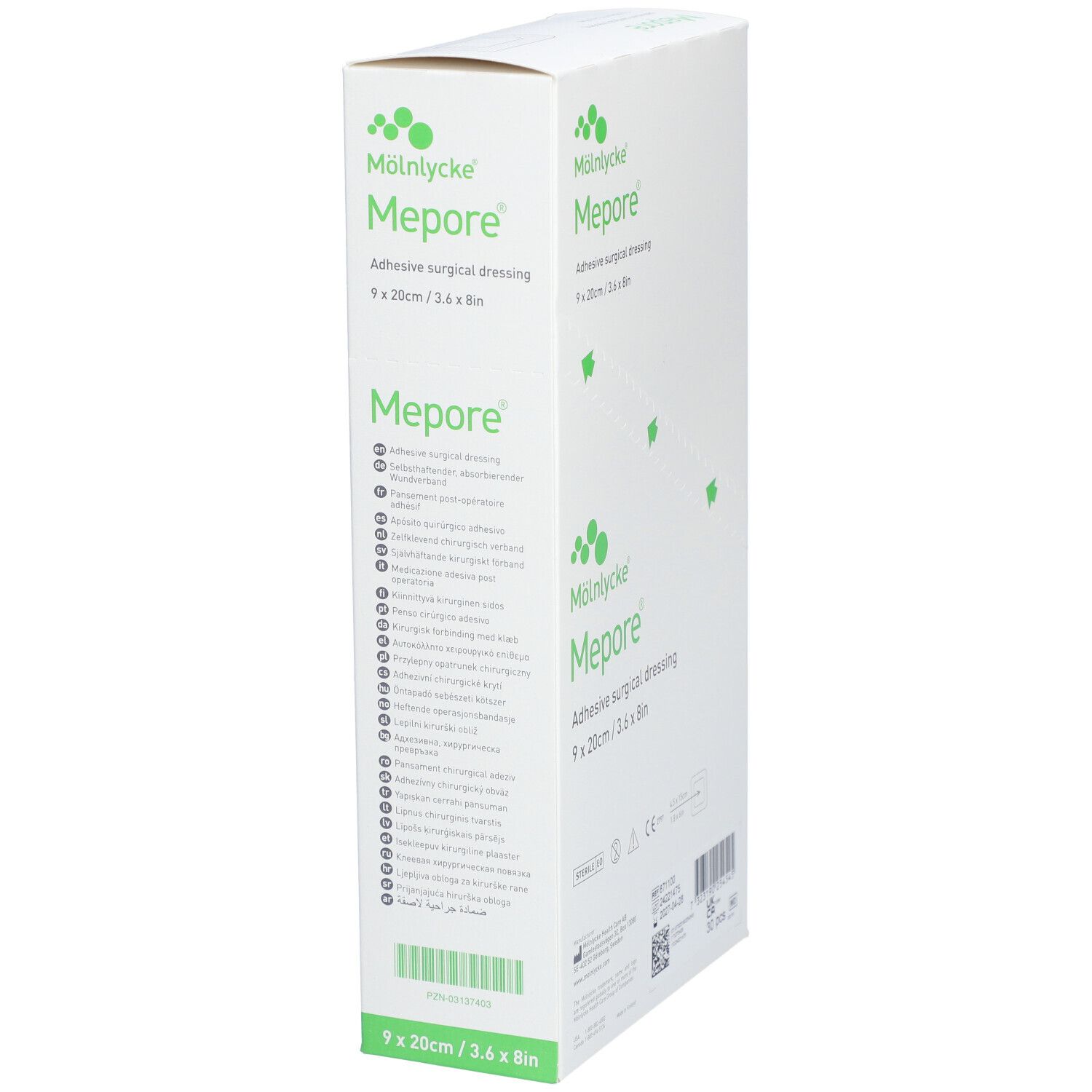 MEPORE Wundverband 20x9cm Wundki 15x5cm (n) 30 Stk