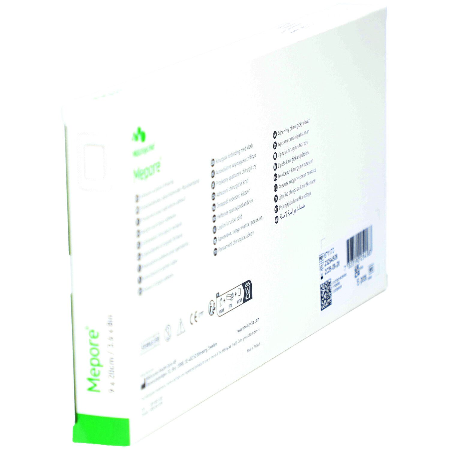 MEPORE Wundverband 20x9cm Wundki 15x5cm (n) 5 Stk