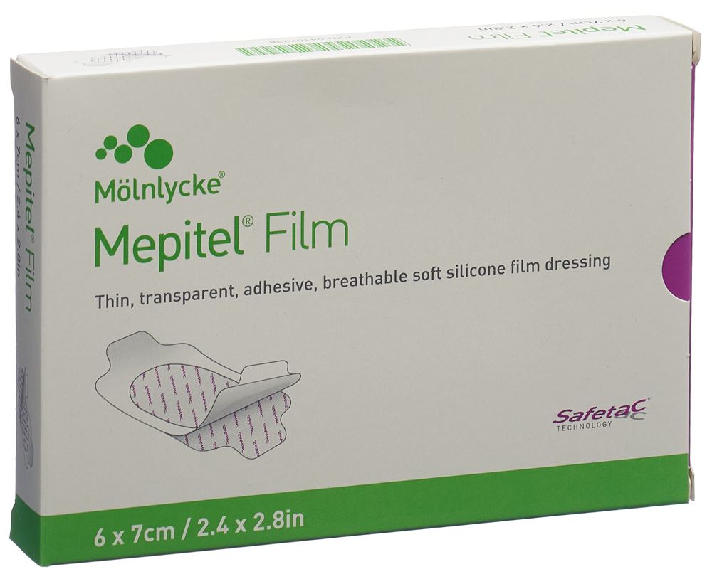MEPITEL film Safetac 6x7cm (nouveau) 10 pce