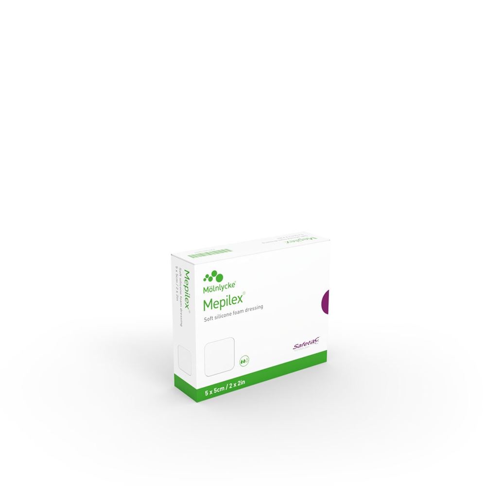 MEPILEX Schaumverband Safetac 5x5cm Si neu 5 Stk