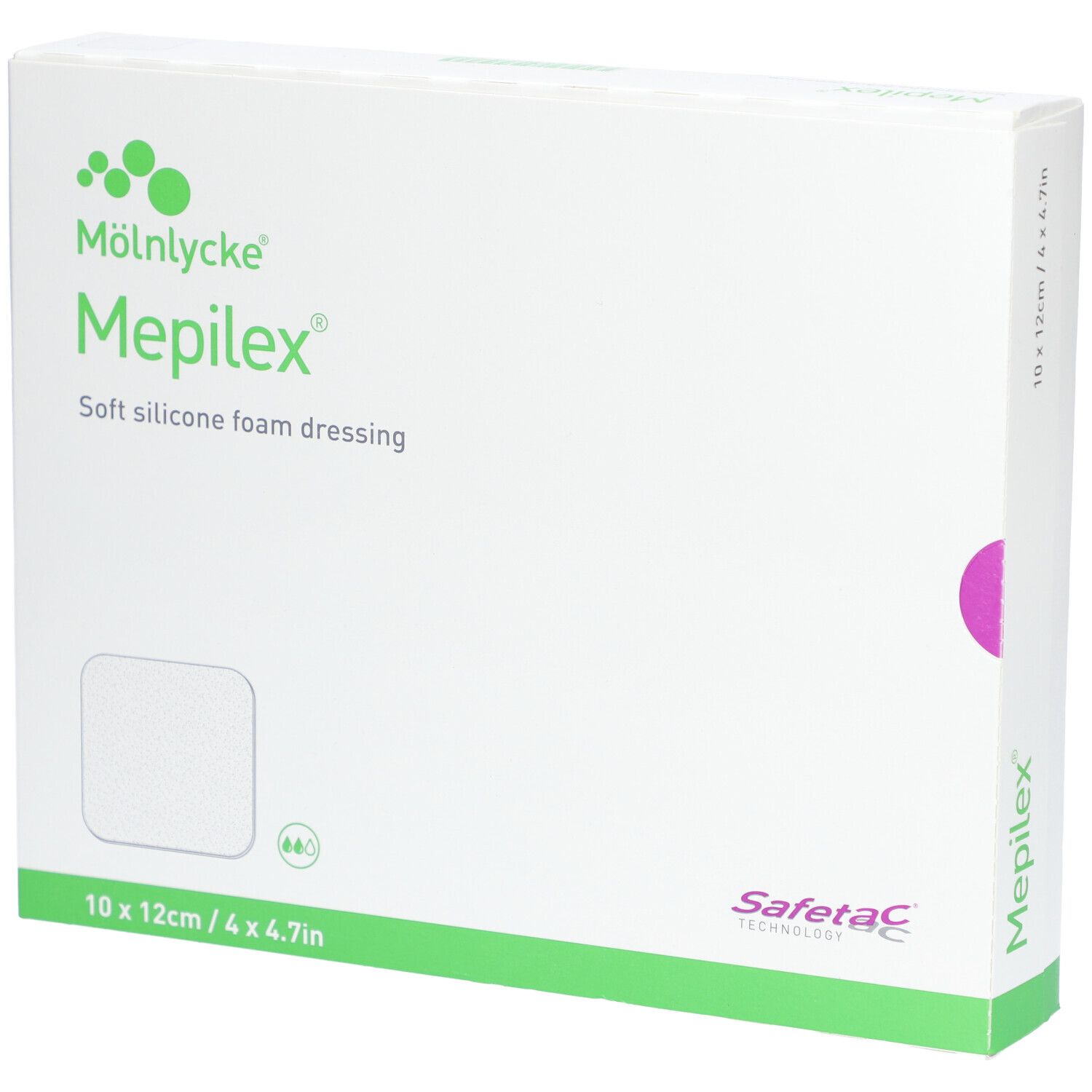 MEPILEX Schaumverband Safetac 10x12cm Si neu 5 Stk