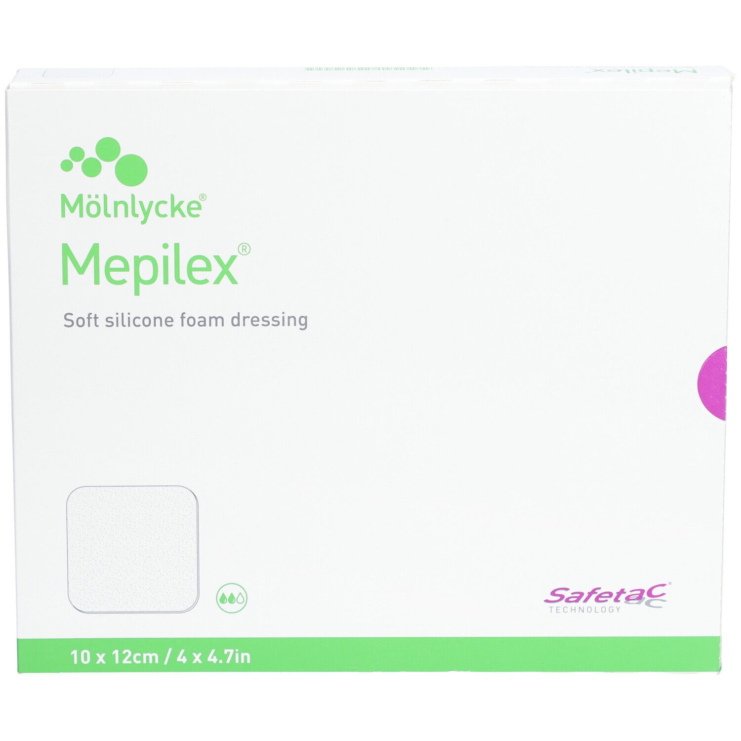 MEPILEX Schaumverband Safetac 10x12cm Si neu 5 Stk