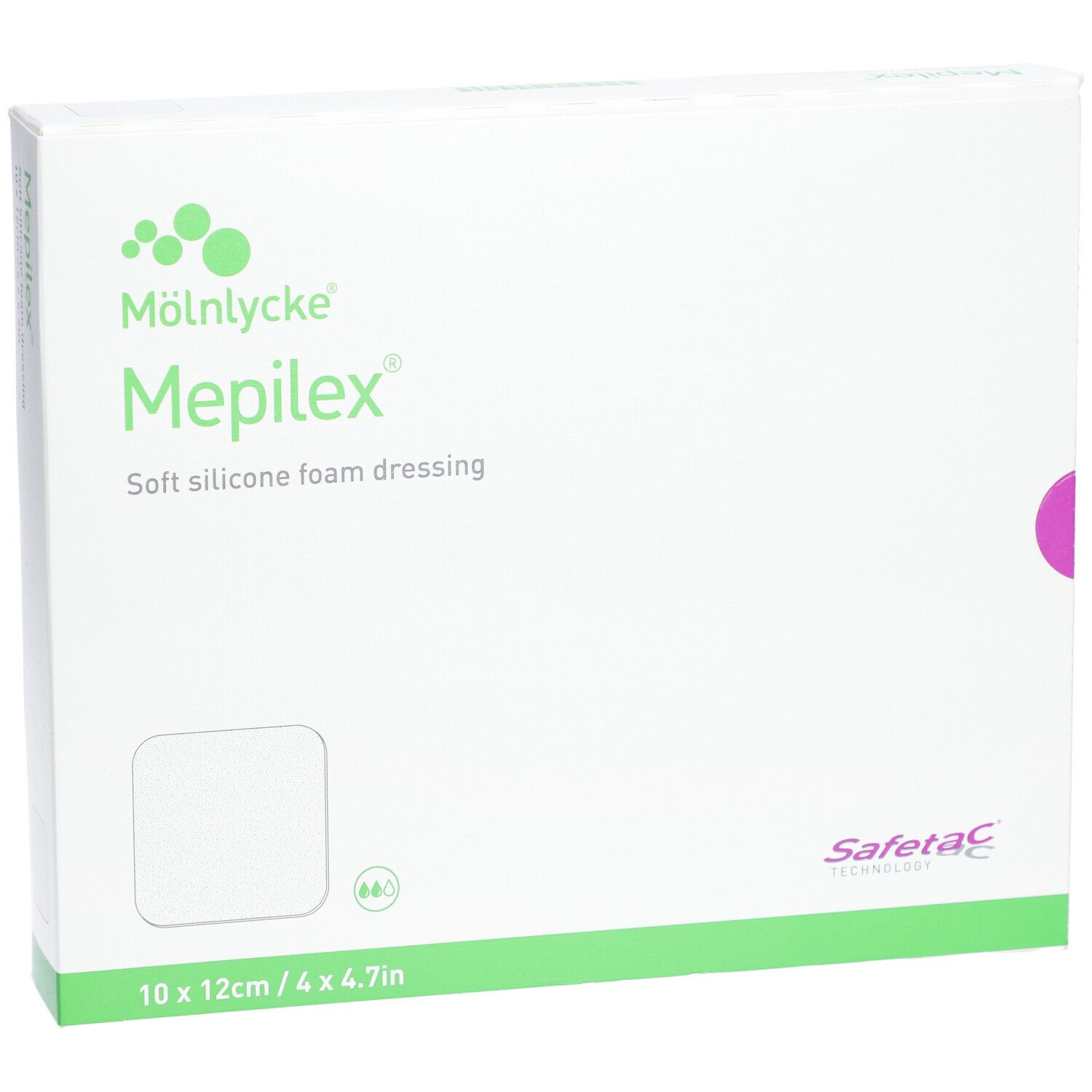 MEPILEX Schaumverband Safetac 10x12cm Si neu 5 Stk