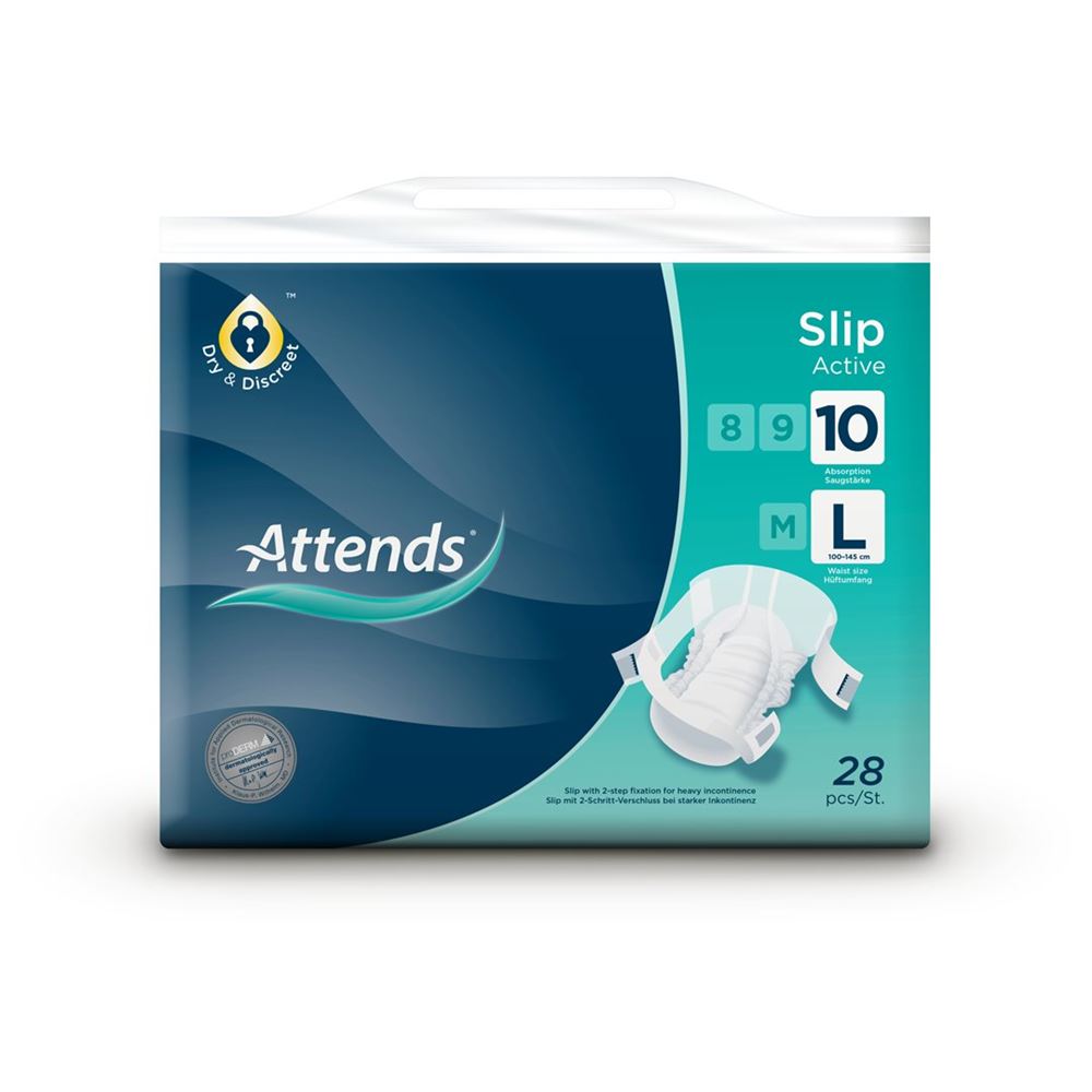 ATTENDS Slip 10 Active L 28 Stk