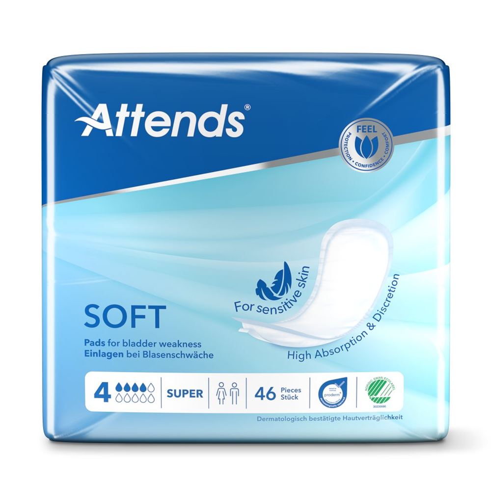 ATTENDS Soft 4 Super Einlagen Btl 46 Stk