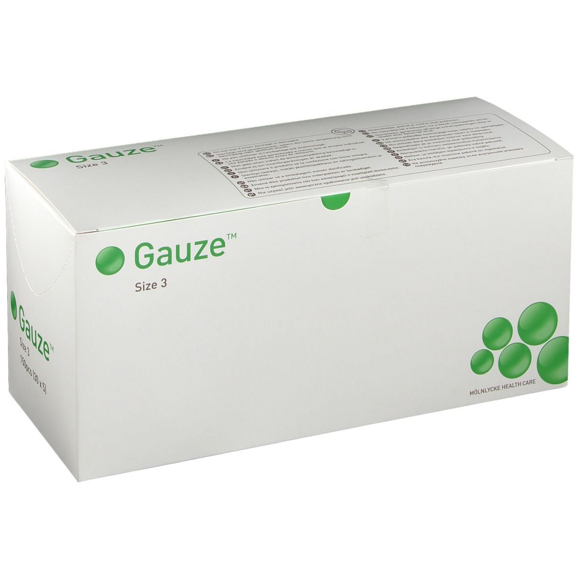 MÖLNLYCKE Gaze Rundtupfer Nr3 steril 30 Btl 5 Stk