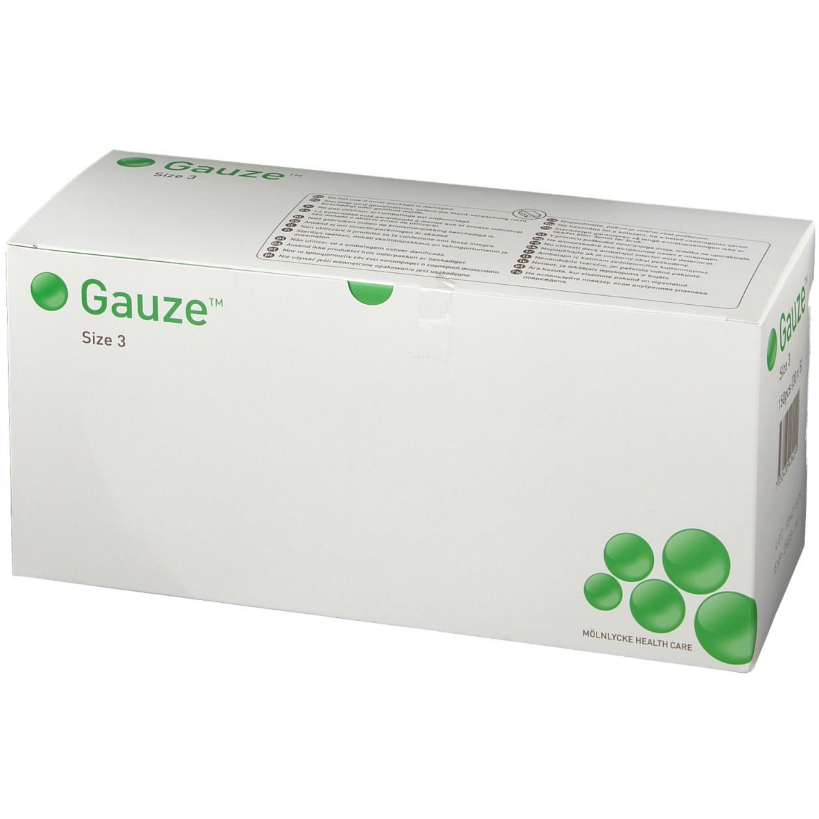 MÖLNLYCKE Gaze Rundtupfer Nr3 steril 30 Btl 5 Stk