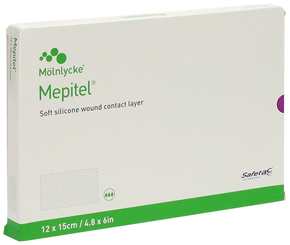 MEPITEL Wundauflage 12x15cm Silik 5 Stk