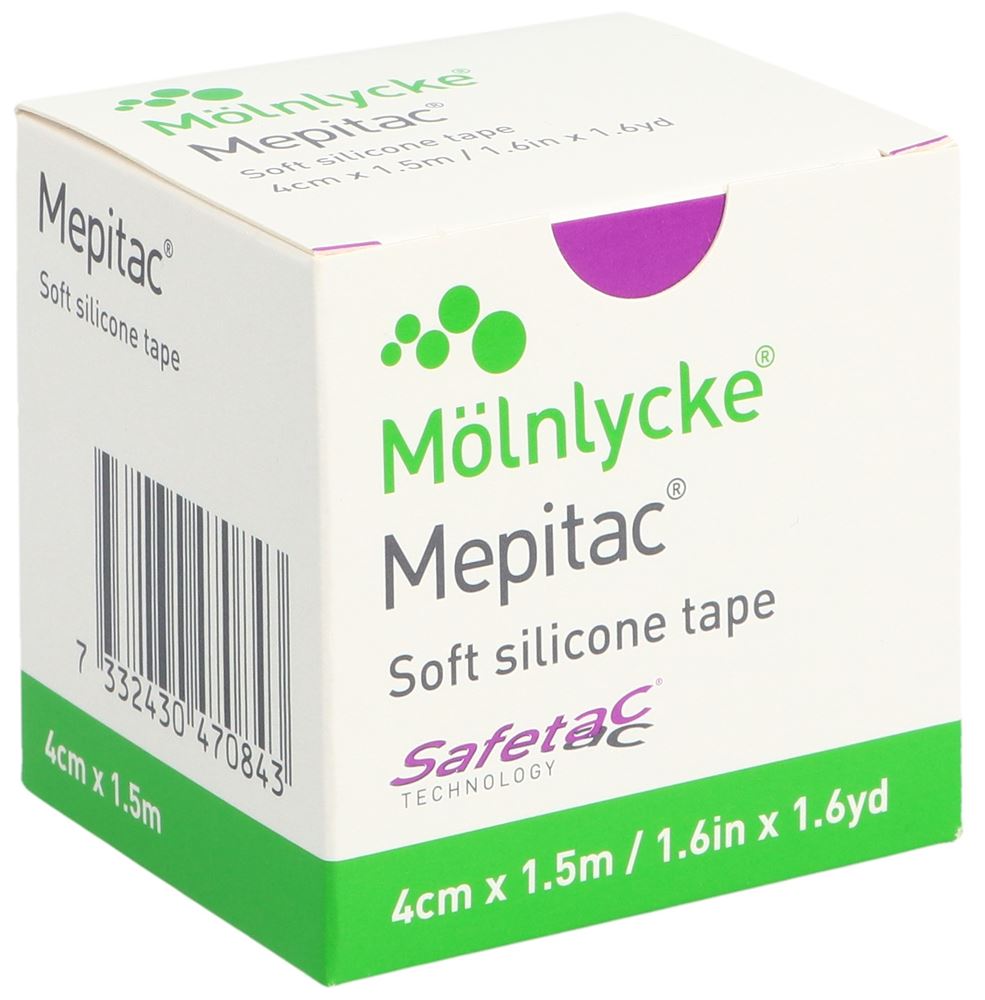 MEPITAC SAFETAC Fixierverband 1.5mx4cm Silikon