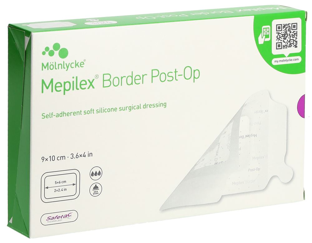 MEPILEX Border Post OP 9x10cm (neu) 10 Stk