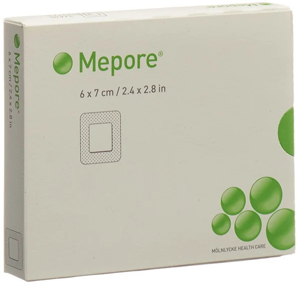 MEPORE Wundverband 10x9cm Wundk 4.5x6cm st 5 Stk