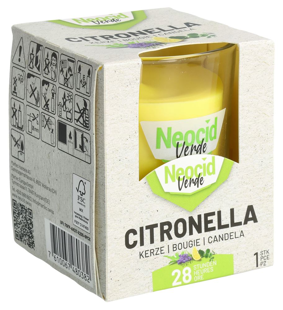 NEOCID VERDE Citronella Kerze