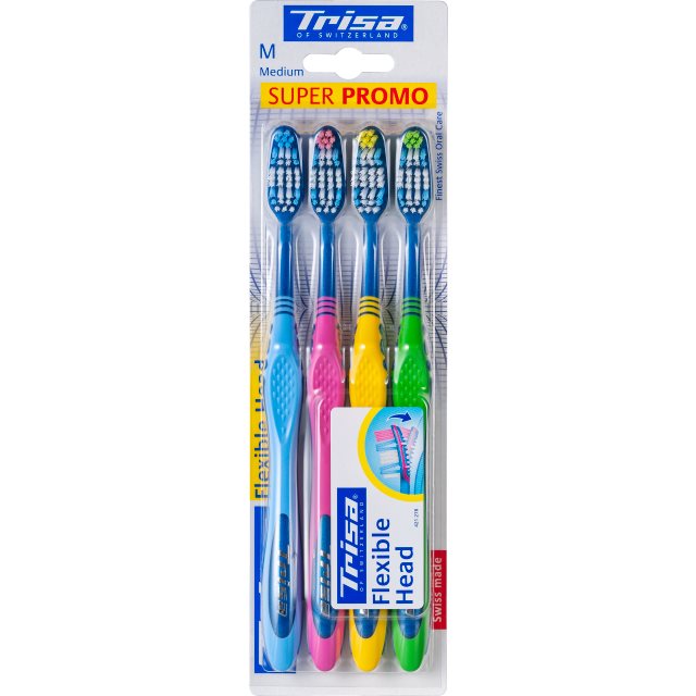 TRISA Flexible Head Zahnbürste Quattro medium