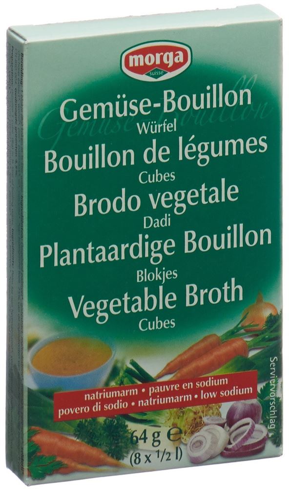 MORGA Gemüse Bouillon Würfel nat-arm 8 Stk