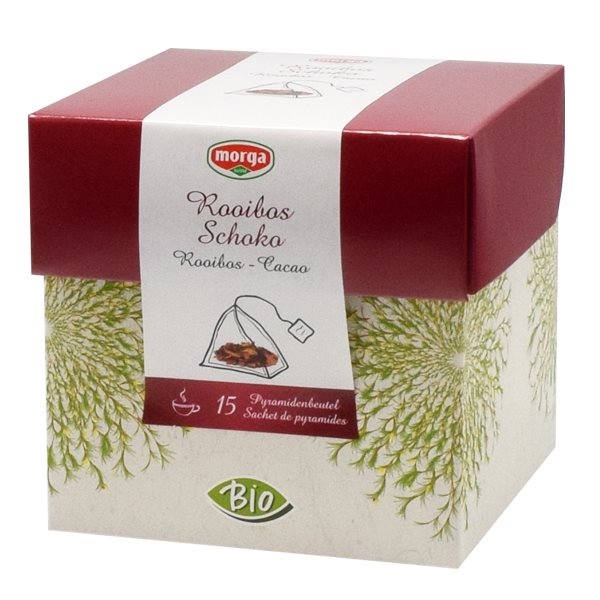 MORGA Rooibostee Schoko Pyramide Bio 15 Stk