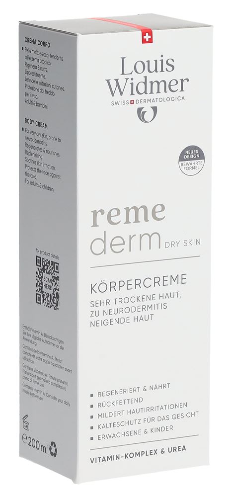 WIDMER Remederm Körpercreme parf 200 ml