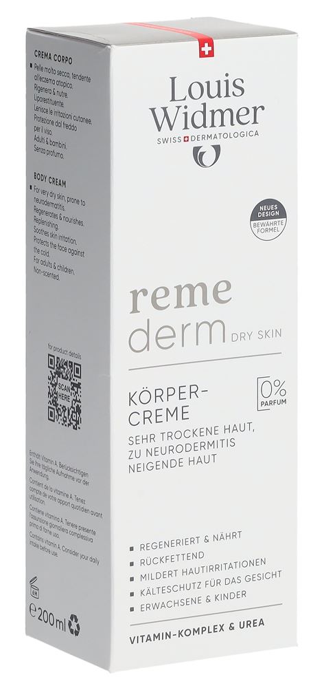 WIDMER Remederm Körpercreme o Parf 200 ml