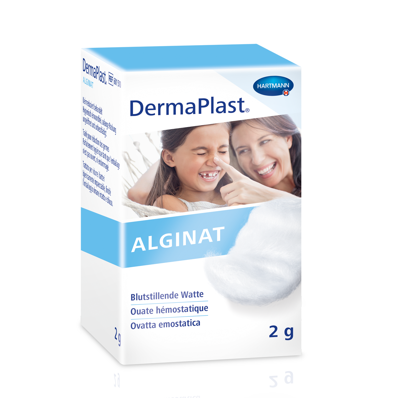 DERMAPLAST ALGINAT ouate hémostatique verre 2 g
