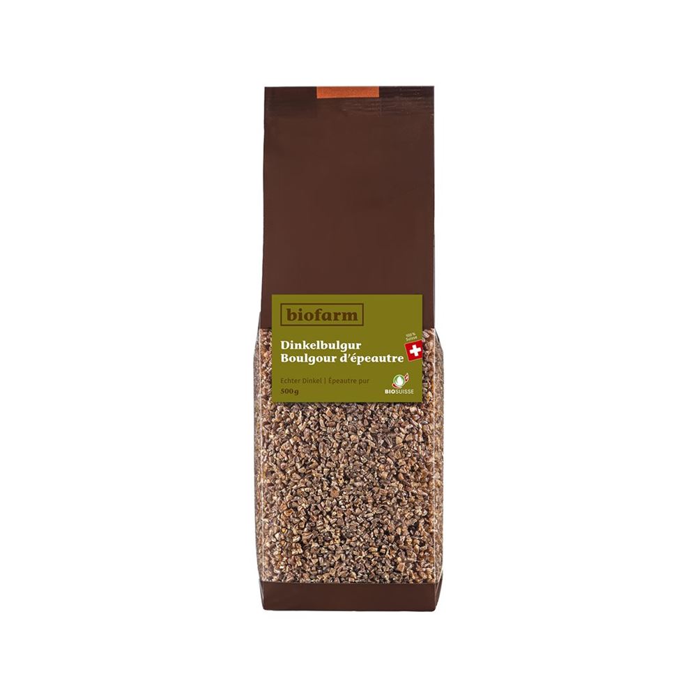 BIOFARM Dinkelbulgur vorgekocht CH Knospe 500 g