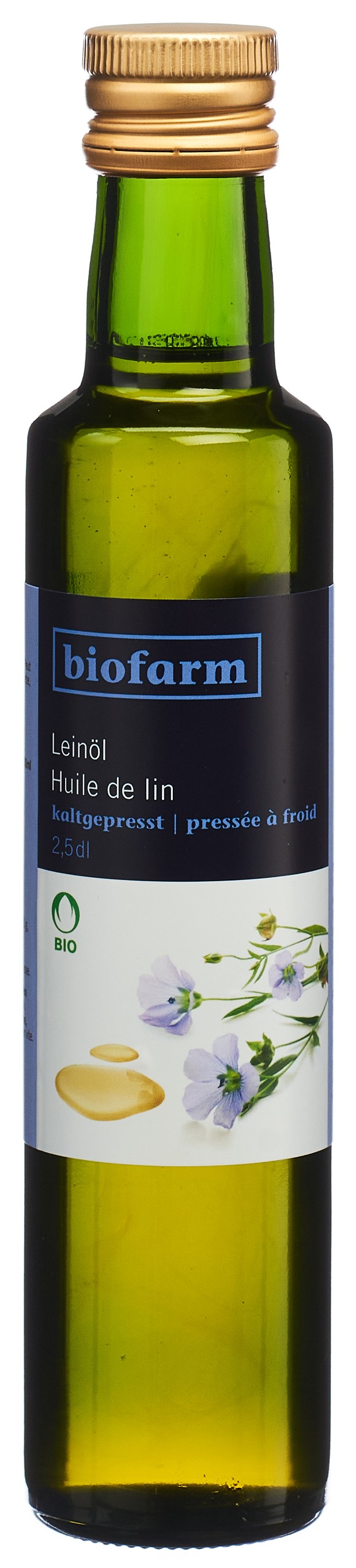 BIOFARM Leinöl Knospe Fl 2.5 dl