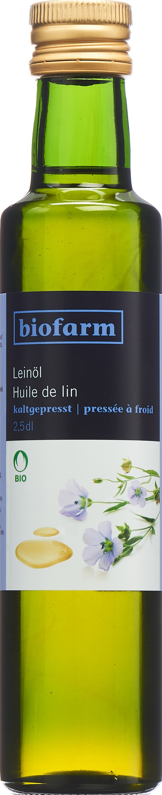 BIOFARM Leinöl Knospe Fl 2.5 dl