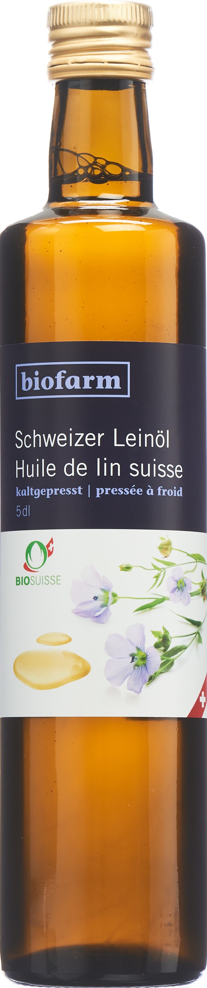 BIOFARM Leinöl CH Knospe Bio Suisse Fl 5 dl