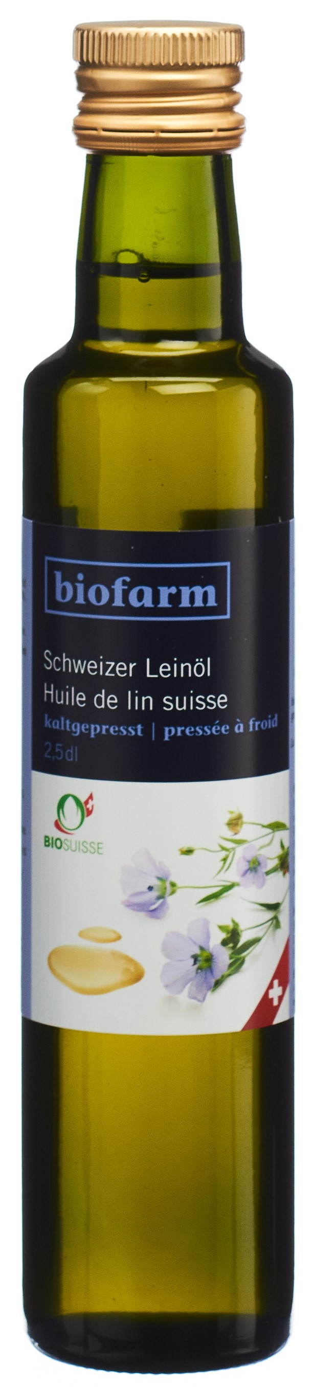BIOFARM Leinöl CH Knospe Bio Suisse Fl 2.5 dl