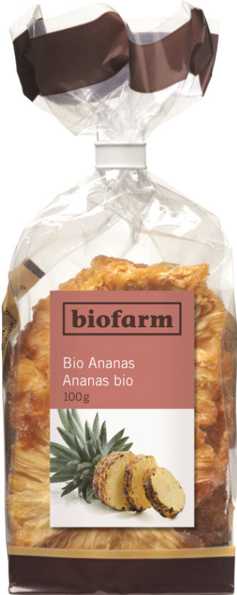 BIOFARM Ananasringe Btl 100 g