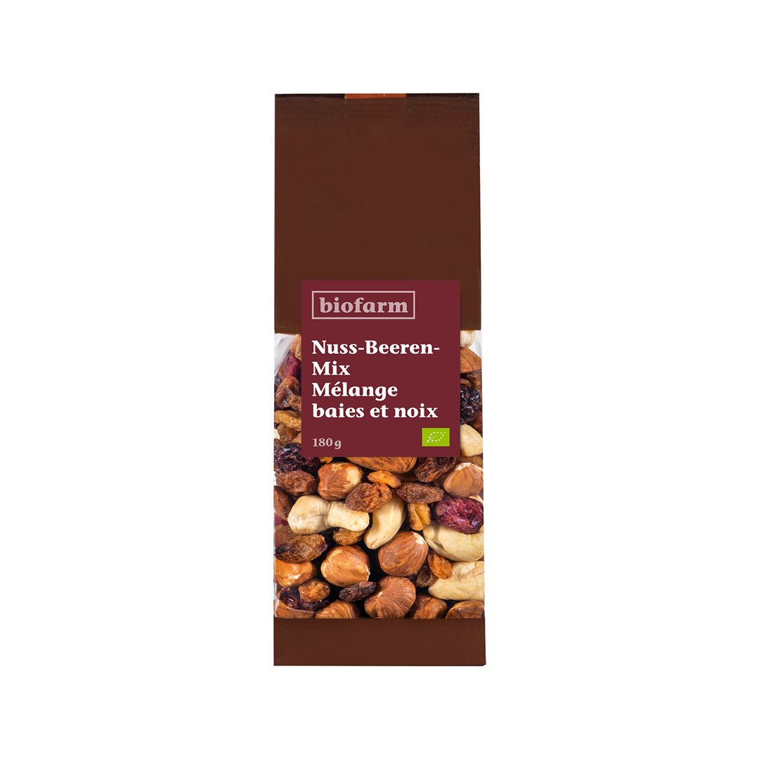 BIOFARM Nuss-Beeren-Mix Knospe Btl 180 g
