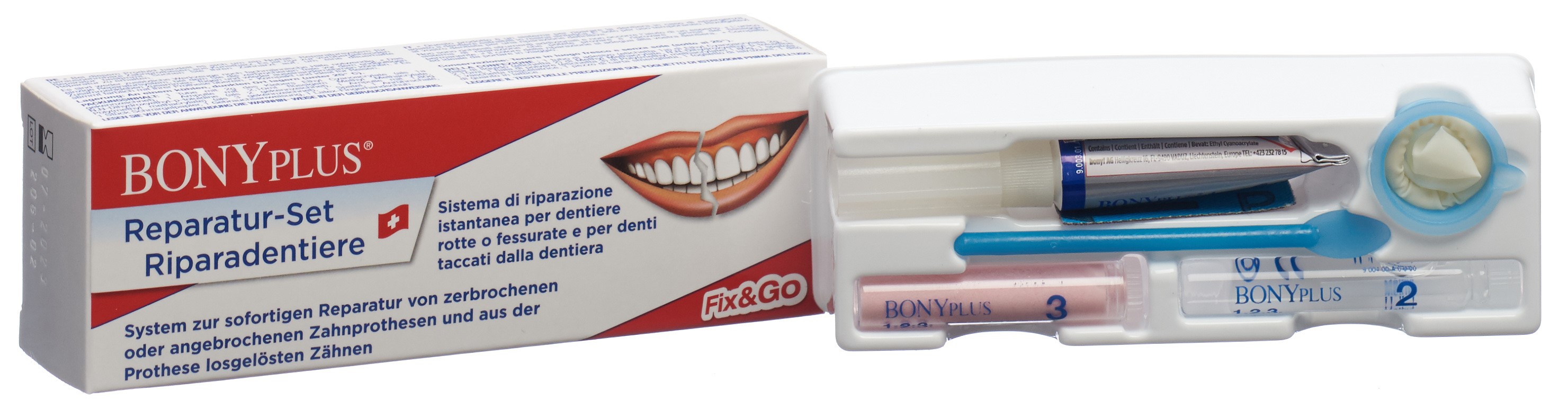 BONY PLUS Reparaturset Zahnprothesen