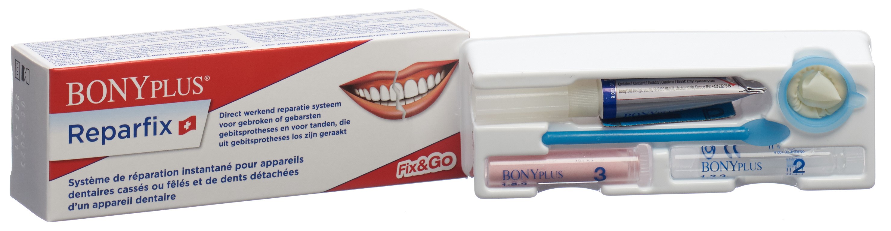 BONY PLUS Reparaturset Zahnprothesen