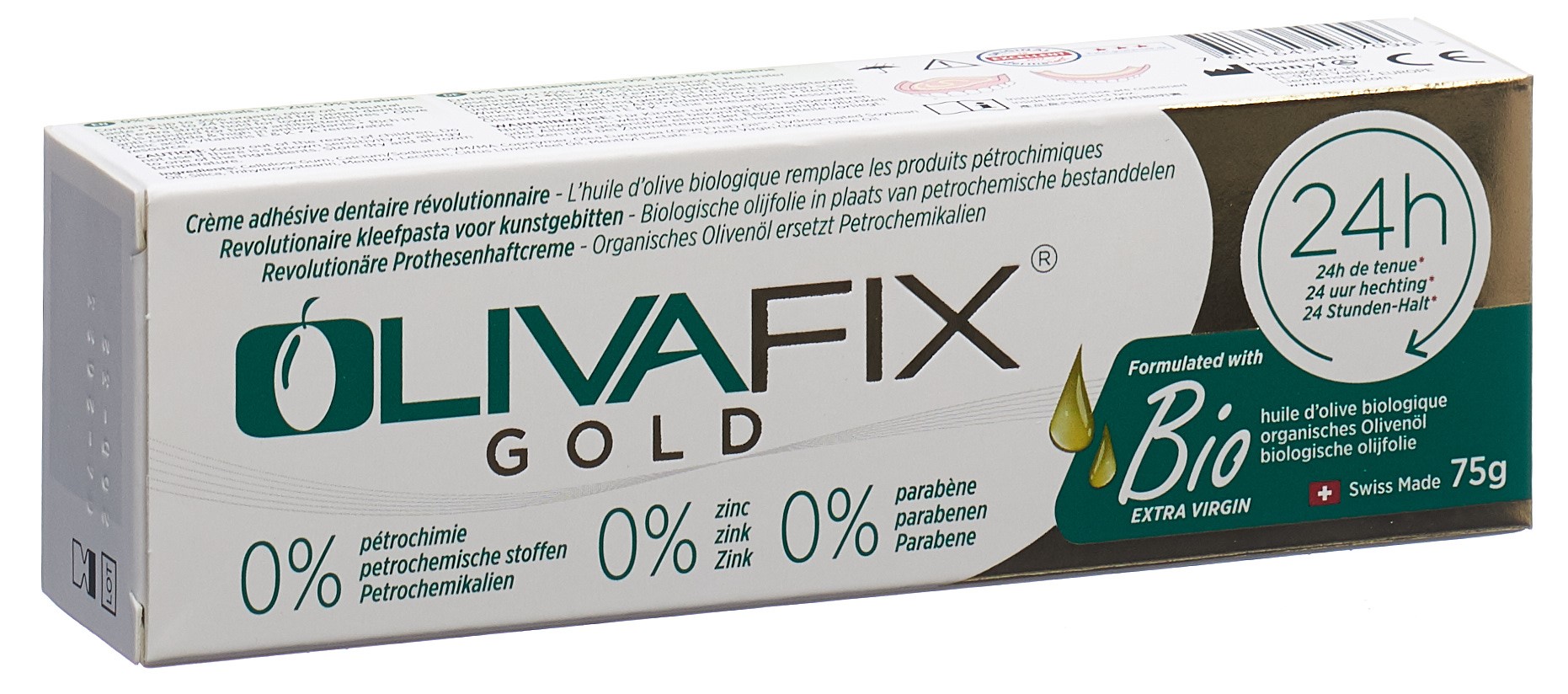 OLIVAFIX Gold Zahnprothesenhaftcreme Tb 75 g