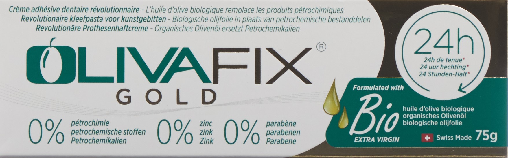 OLIVAFIX Gold Zahnprothesenhaftcreme Tb 75 g